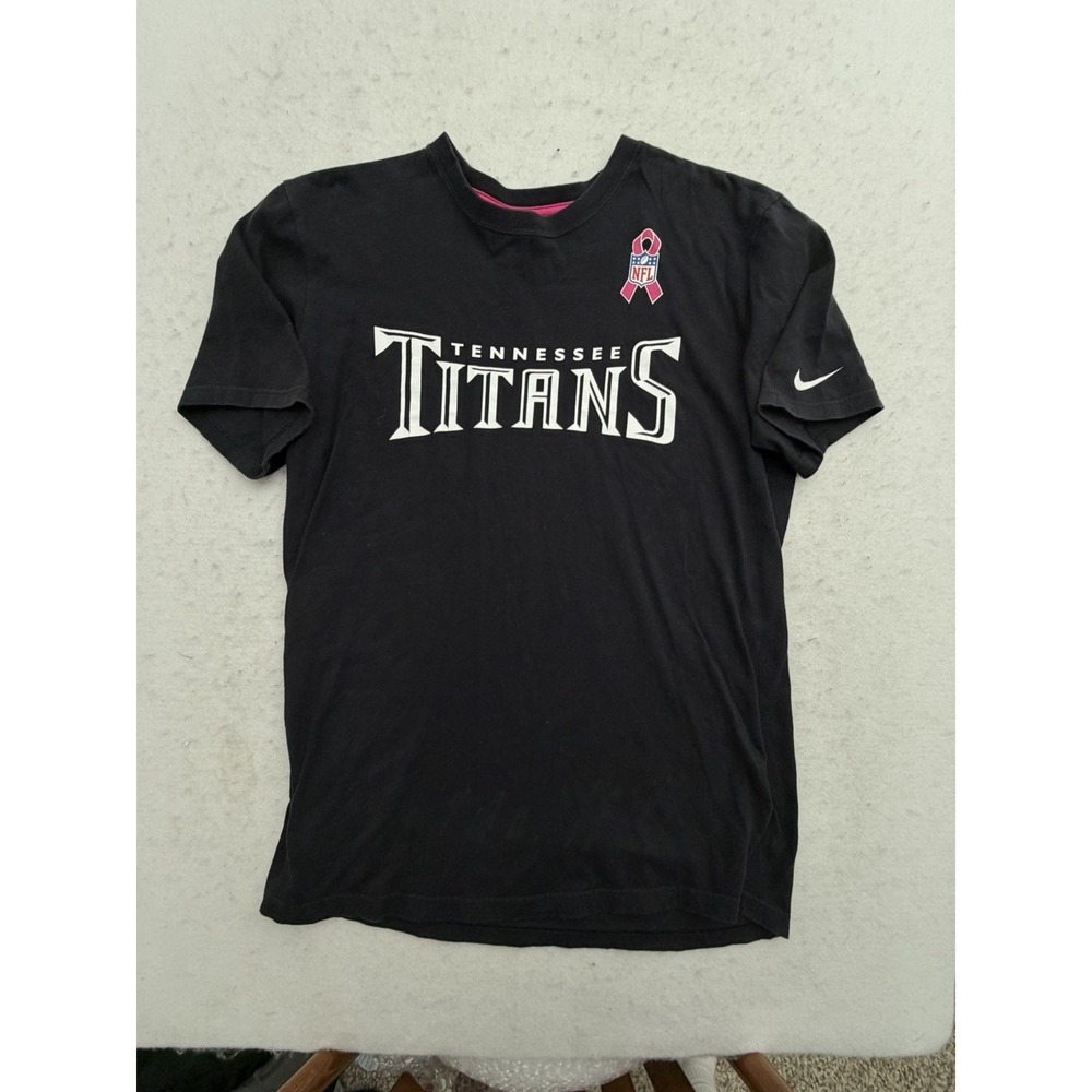 Tennessee Titans Shirt Men L Black Pink BCA Logo Nike Team Issued